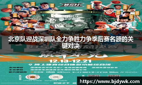 北京队迎战深圳队全力争胜力争季后赛名额的关键对决